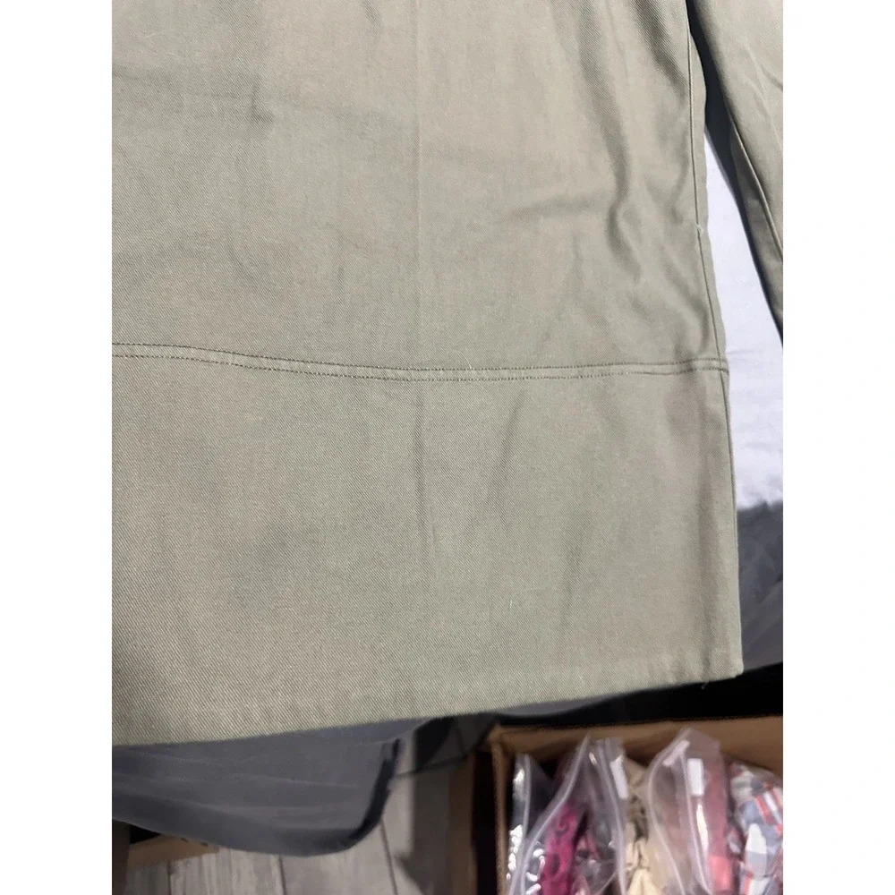 NWT SPANX Stretch Twill Cropped Wide Leg Tuscan Olive Pants , Size 2X Petite